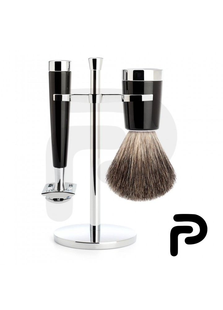 Prestige Premium Shaving set Black/Chrome